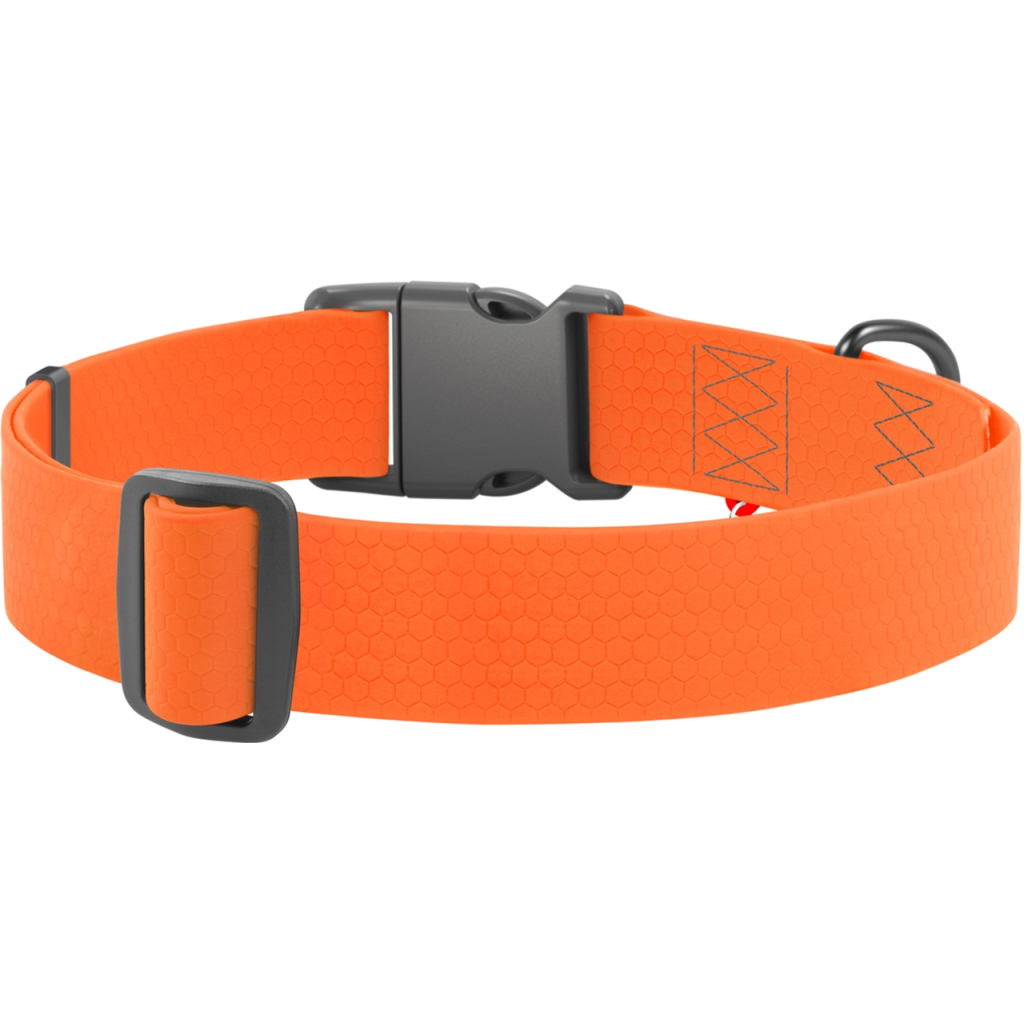 Нашийник для тварин WAUDOG Waterproof з QR паспортом пластиковий фастекс XXL помаранчевий (25114) - зображення 2