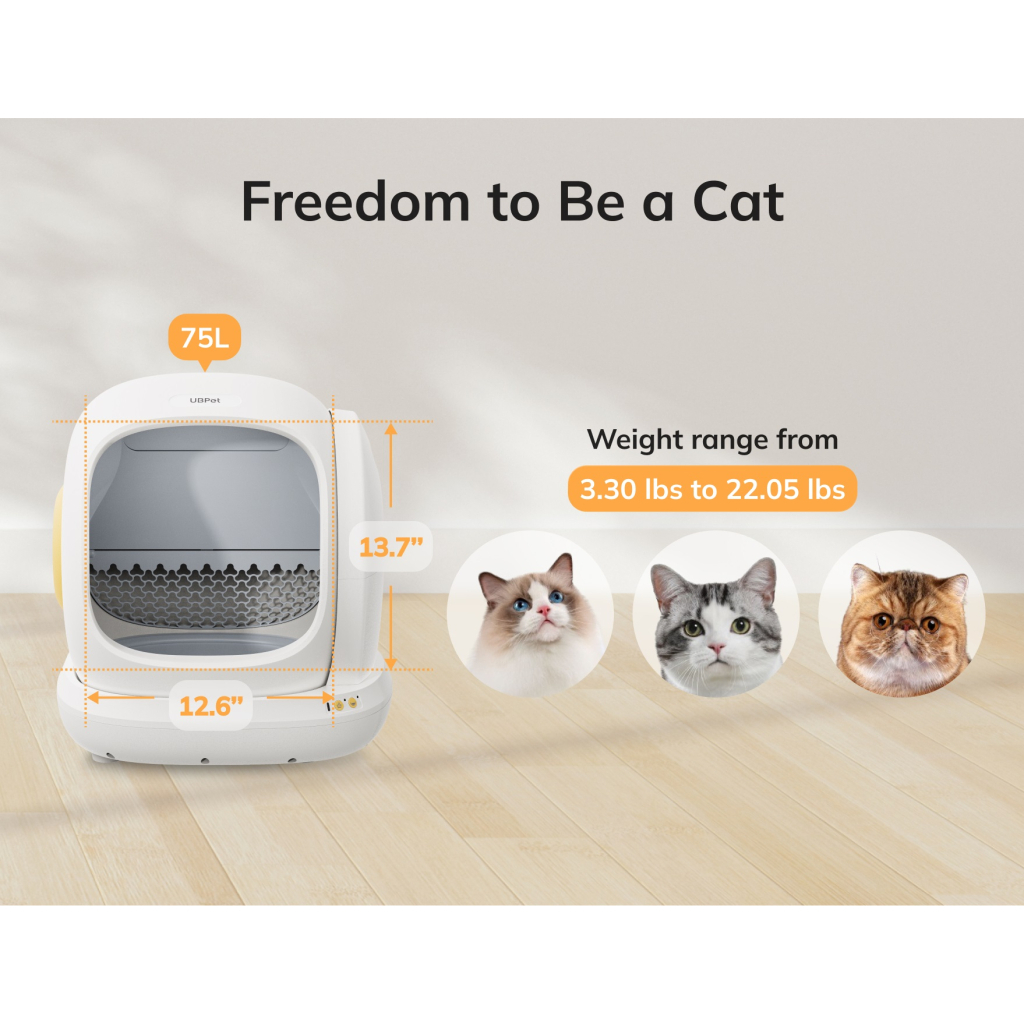 Туалет для котів Ubpet Smart Cat Litter Box (c20) - изображение 11