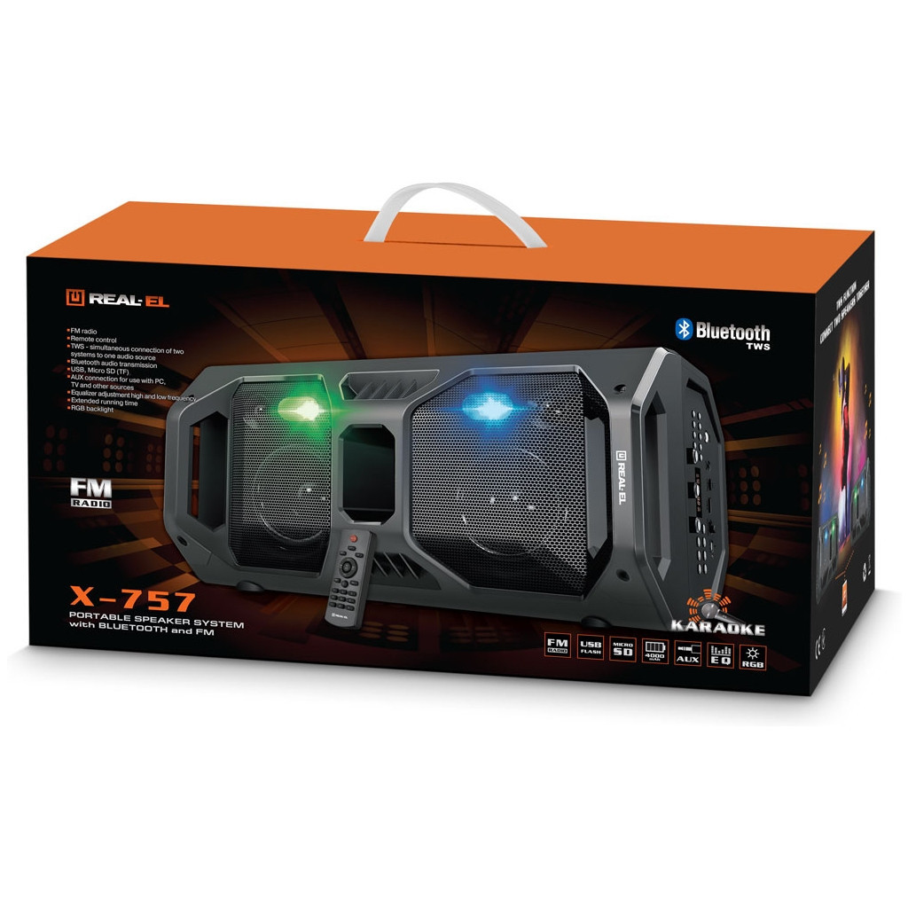 Акустична система REAL-EL X-757 Black - зображення 12