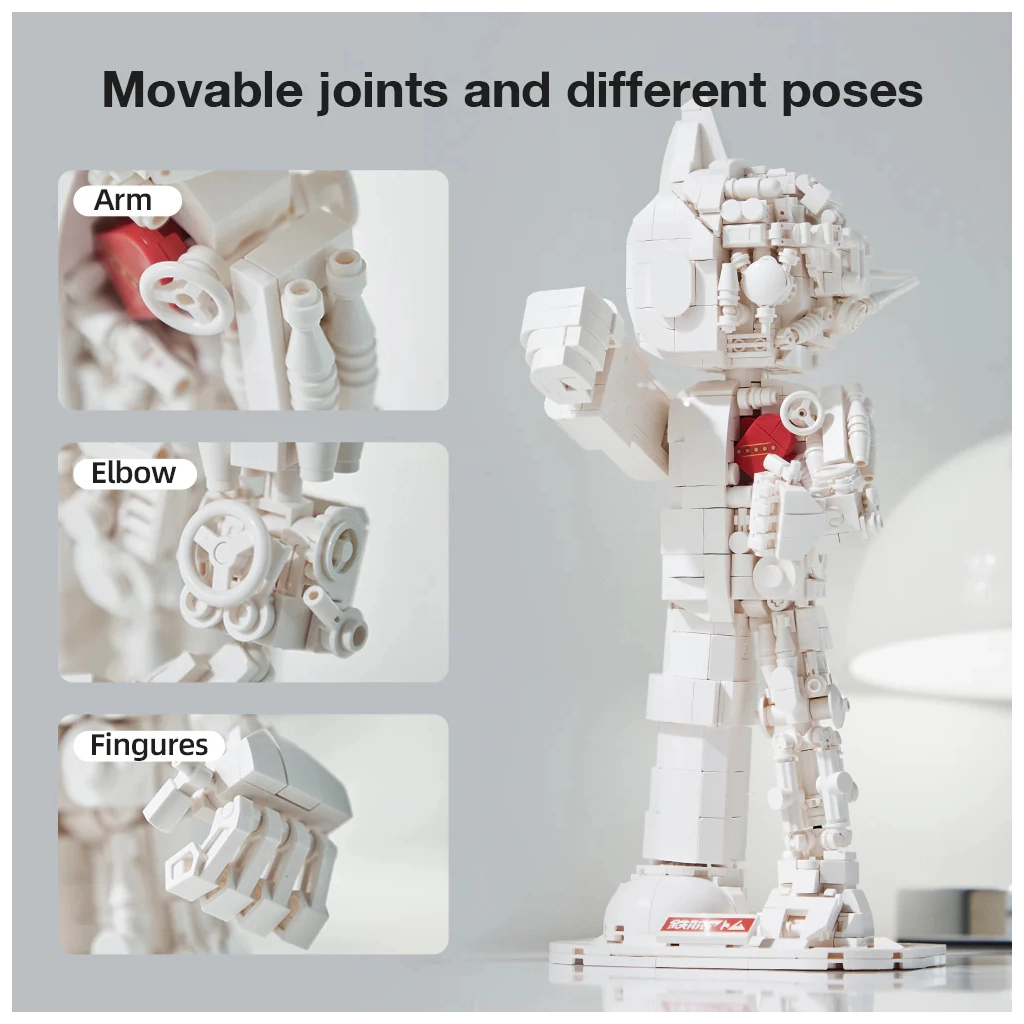 Конструктор Pantasy Astro Boy: Чисто біла версія (86206) - зображення 3