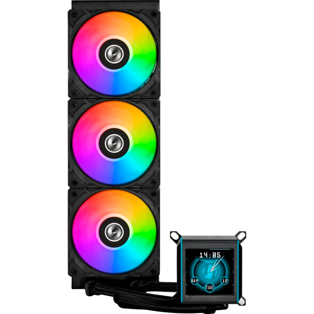 Система рідинного охолодження Lian Li Galahad II LCD SL-INF, 360 Black (G89.GA2ALCD36INB.00) - зображення 2