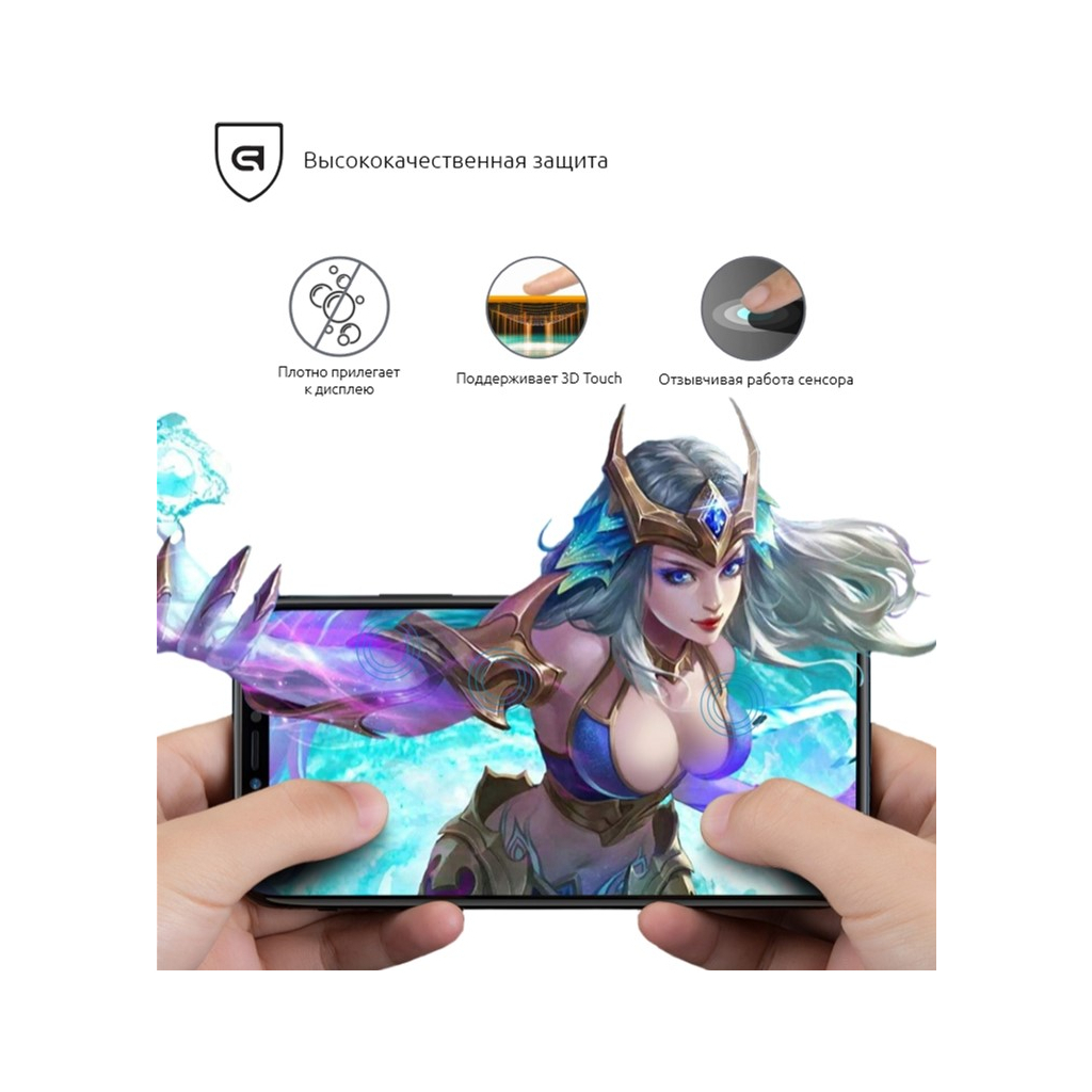 Скло захисне Armorstandart Full Glue Xiaomi Redmi Go Black (ARM54320-GFG-BK) - зображення 3