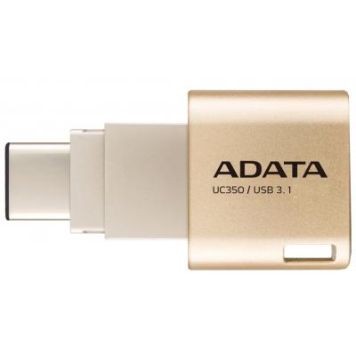 USB флеш накопичувач ADATA 32GB UC350 Gold USB 3.1/Type-C (AUC350-32G-CGD) - зображення 2