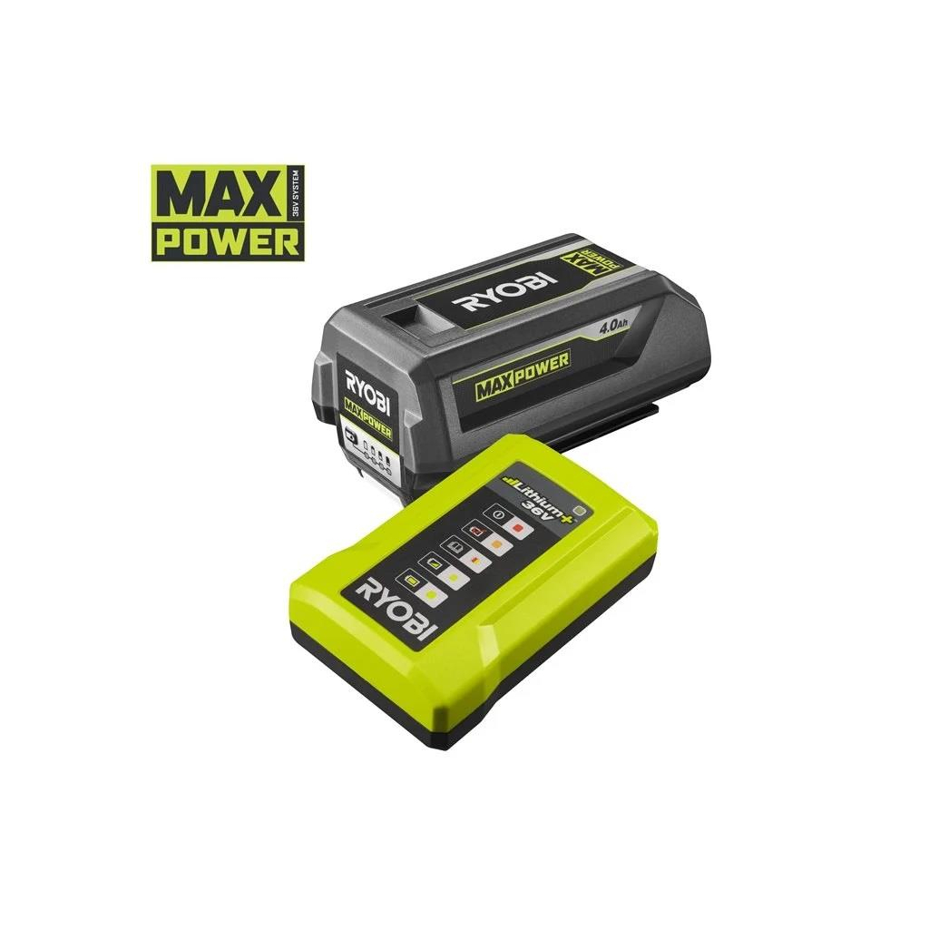 Набір акумулятор + зарядний пристрій Ryobi Max Power RY36BK17B-140 36V 1х4Ah, ЗП 1.7А (5133006228) - зображення 2