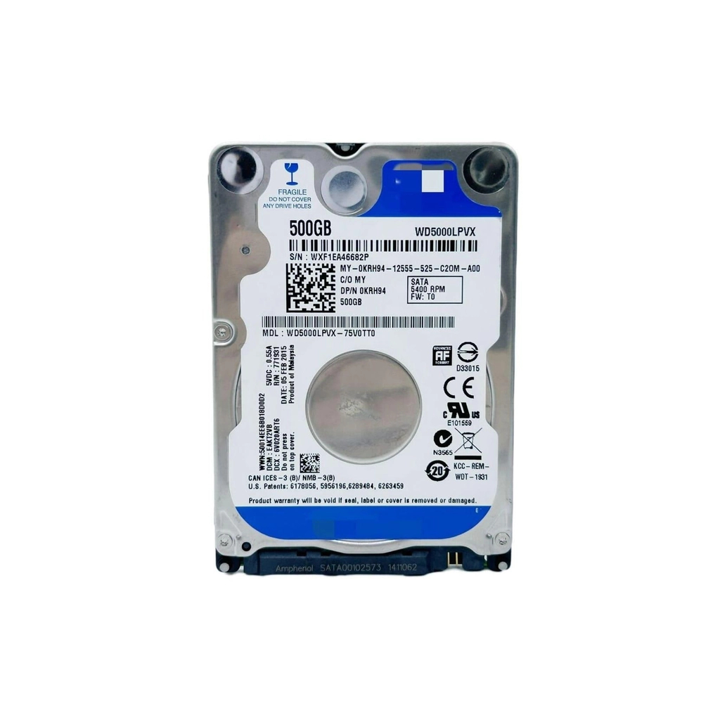 Жорсткий диск для ноутбука 2.5" 500GB WD (WD5000LPVX) - зображення 1