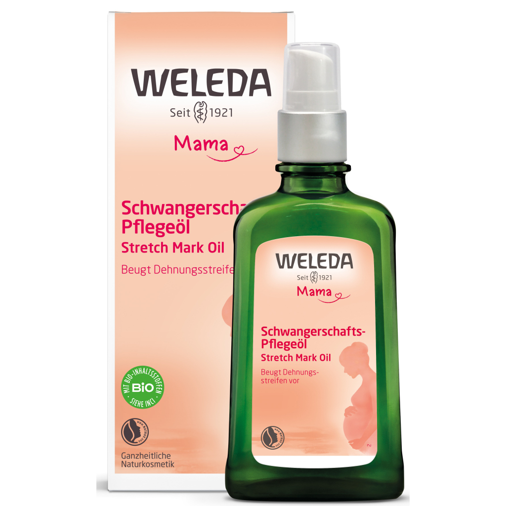 Косметика для мам Weleda Олія для профілактики розтяжок 100 мл (4001638500777) - picture 4