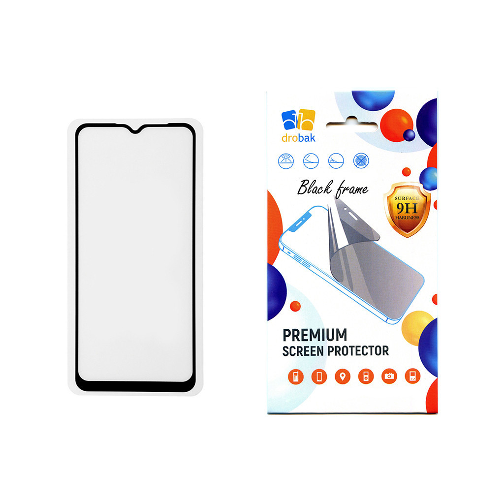 Скло захисне Drobak Samsung Galaxy A04e (Black) (505087) - зображення 1