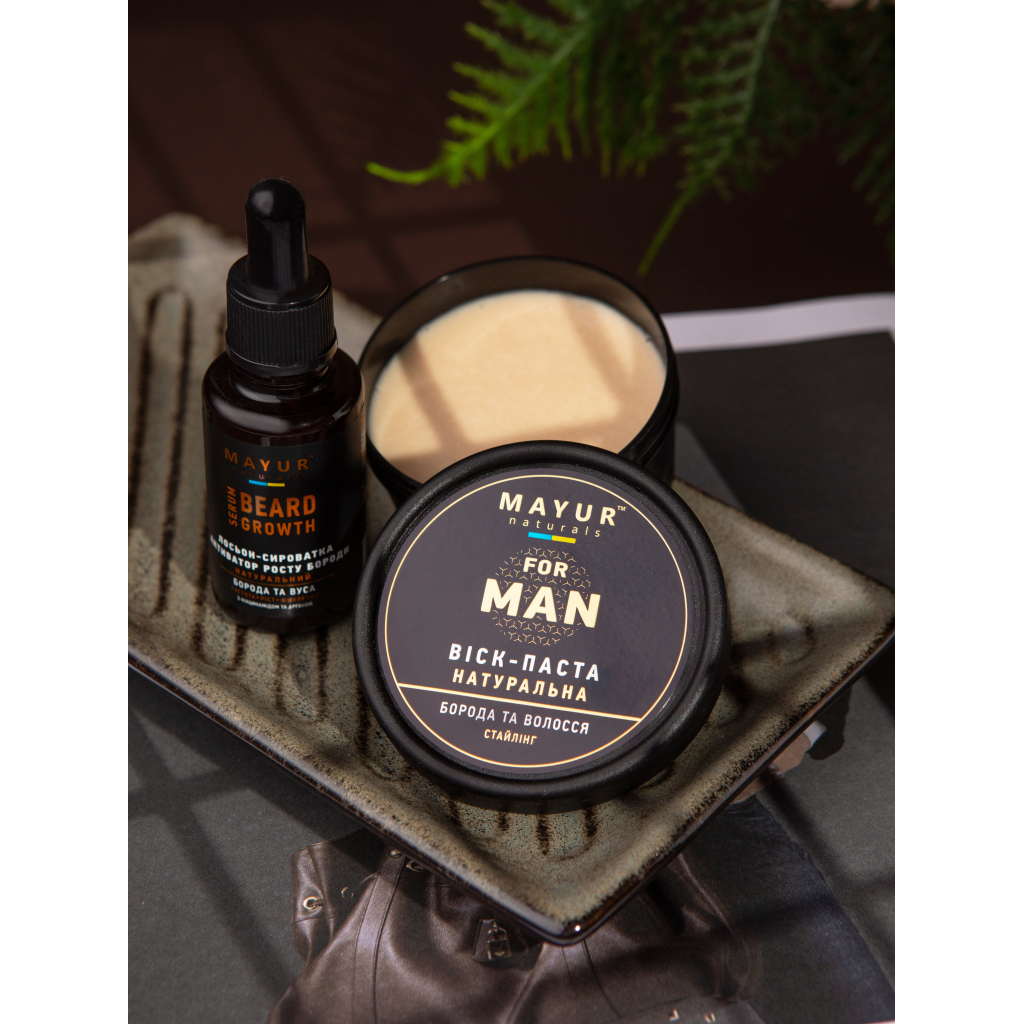 Віск для волосся Mayur Для стайлінгу бороди та волосся 50 мл (4820230952872) - зображення 2