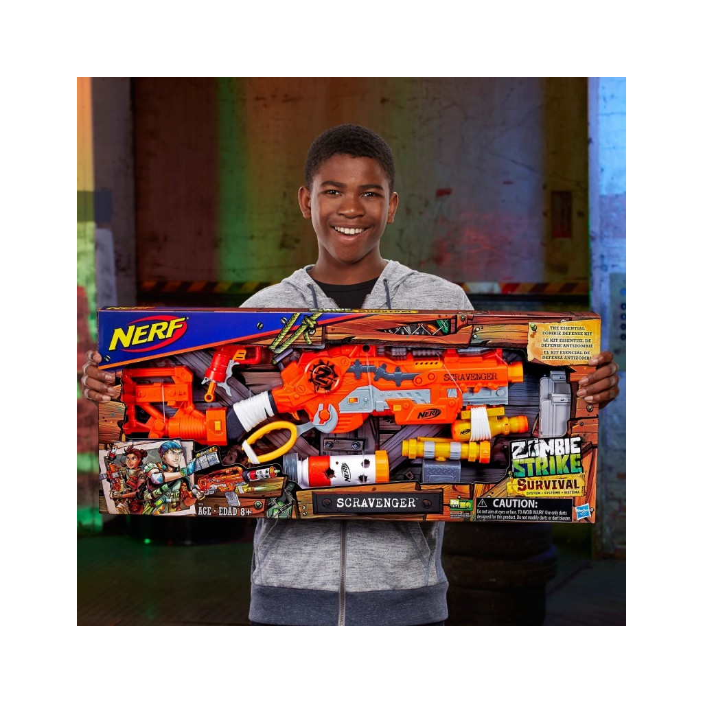 Іграшкова зброя Hasbro Nerf Zombie Strike Scravenger (E1754) - изображение 9