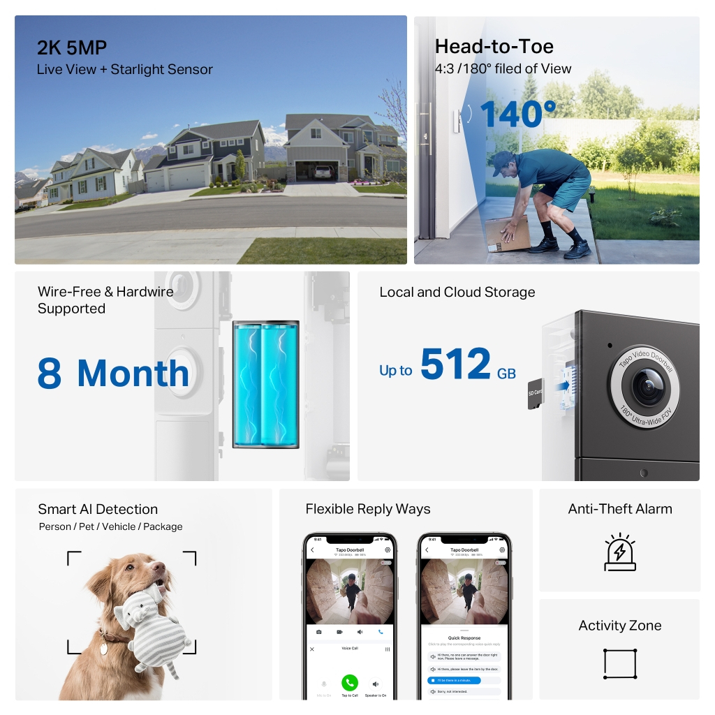 Дверний дзвінок TP-Link Tapo D235 (TAPO-D235) - picture 3