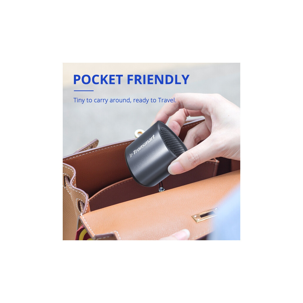 Акустична система Tronsmart Nimo Mini Speaker Polar Black + Nimo Mini Speaker Go (994703) - зображення 6
