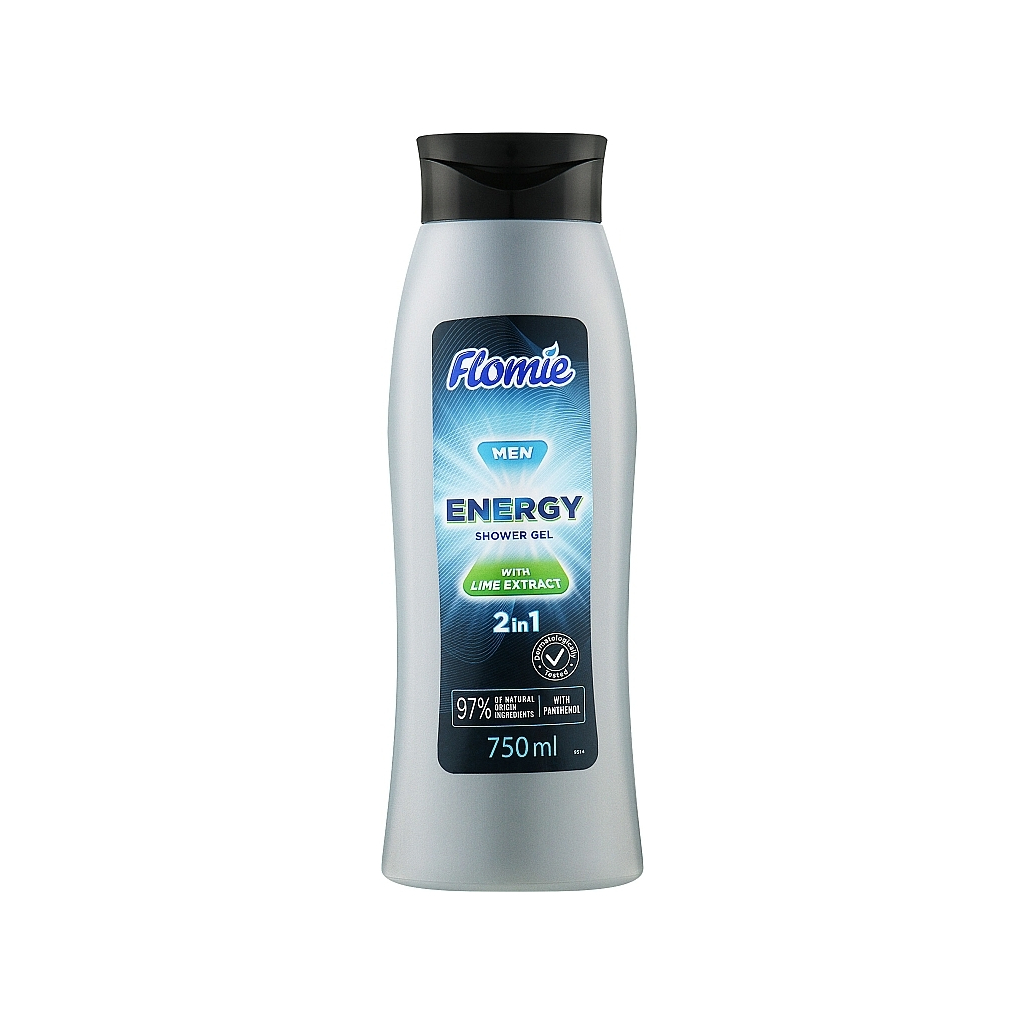 Гель для душу Flomie Men Energy 2 в 1 Лайм 750 мл (5900948247527) - зображення 1