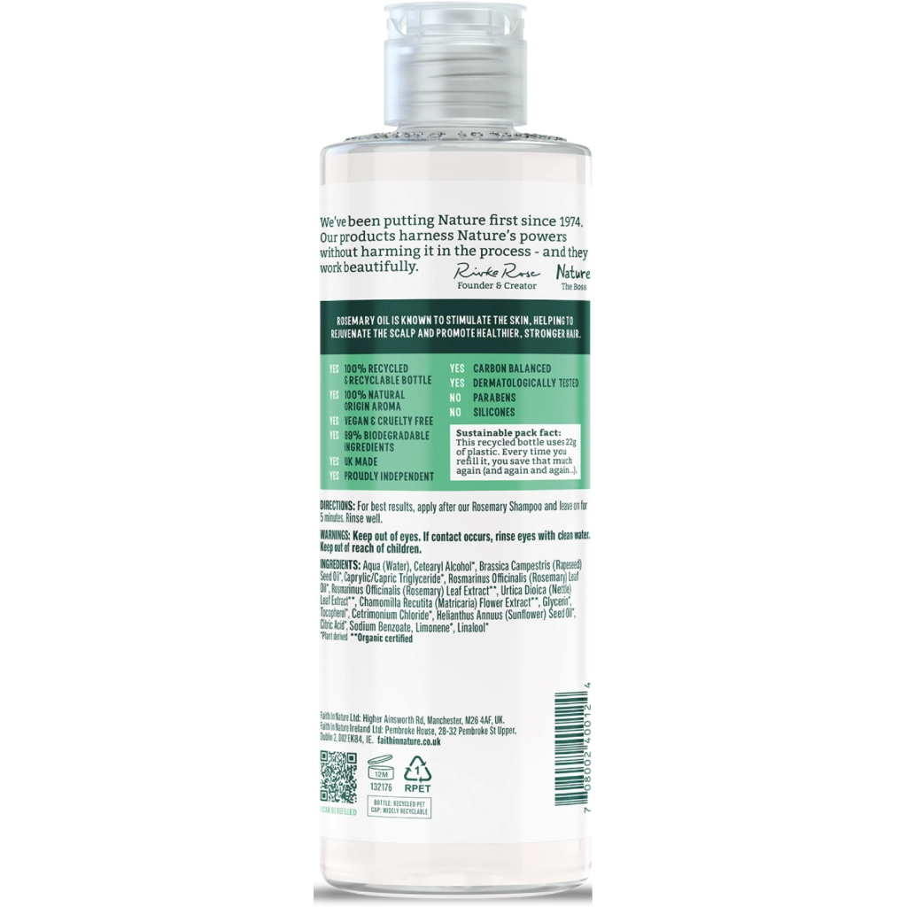 Кондиціонер для волосся Faith in Nature Натуральний З розмарином 400 мл (708002400124) - зображення 2