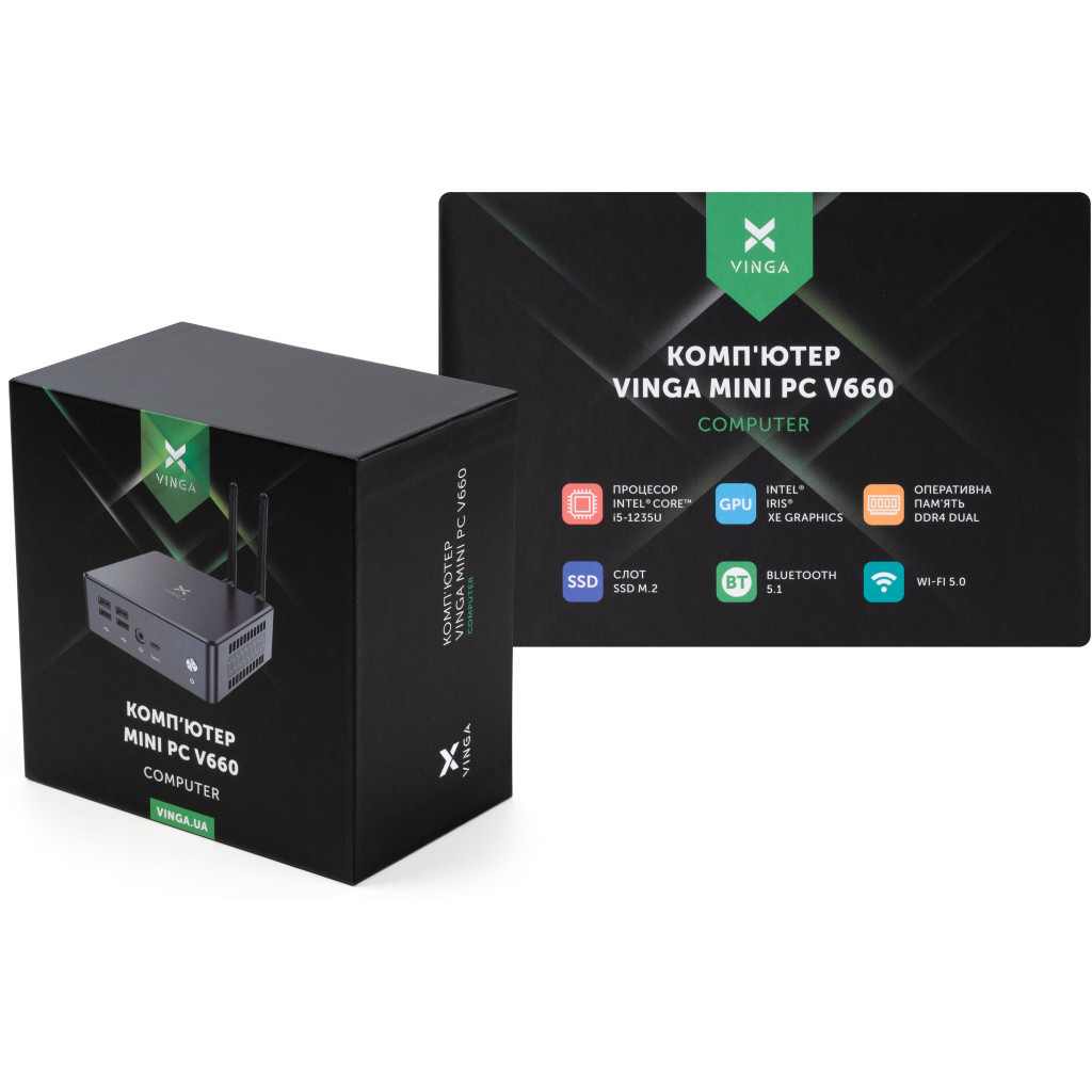 Комп'ютер Vinga Mini PC V660 (V6601235U.321TW1P) - зображення 10