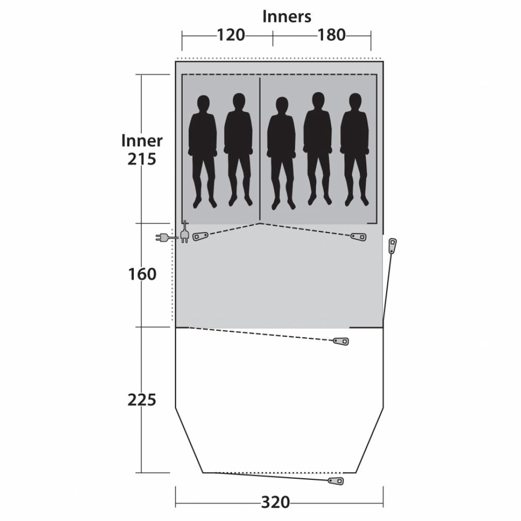 Намет Outwell Collingwood 5 Green (928276) - зображення 10