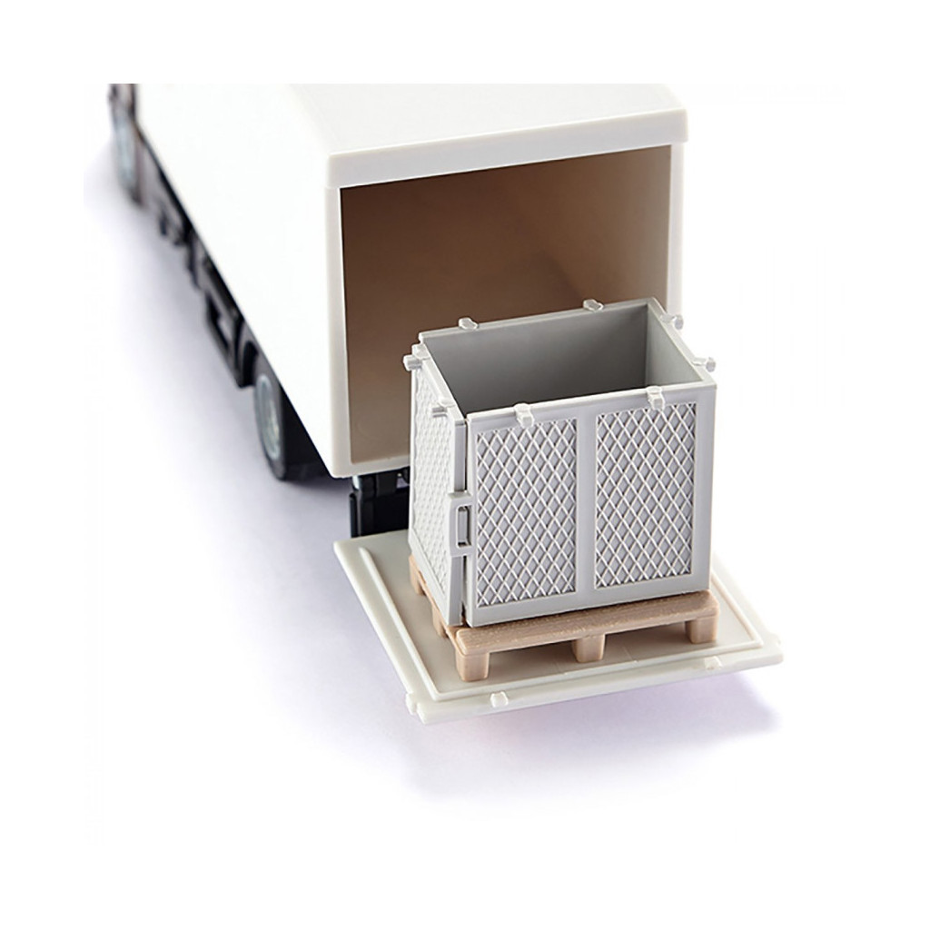 Спецтехніка Siku Вантажівка MAN з кузовом і гідробортом (6336590) - зображення 3