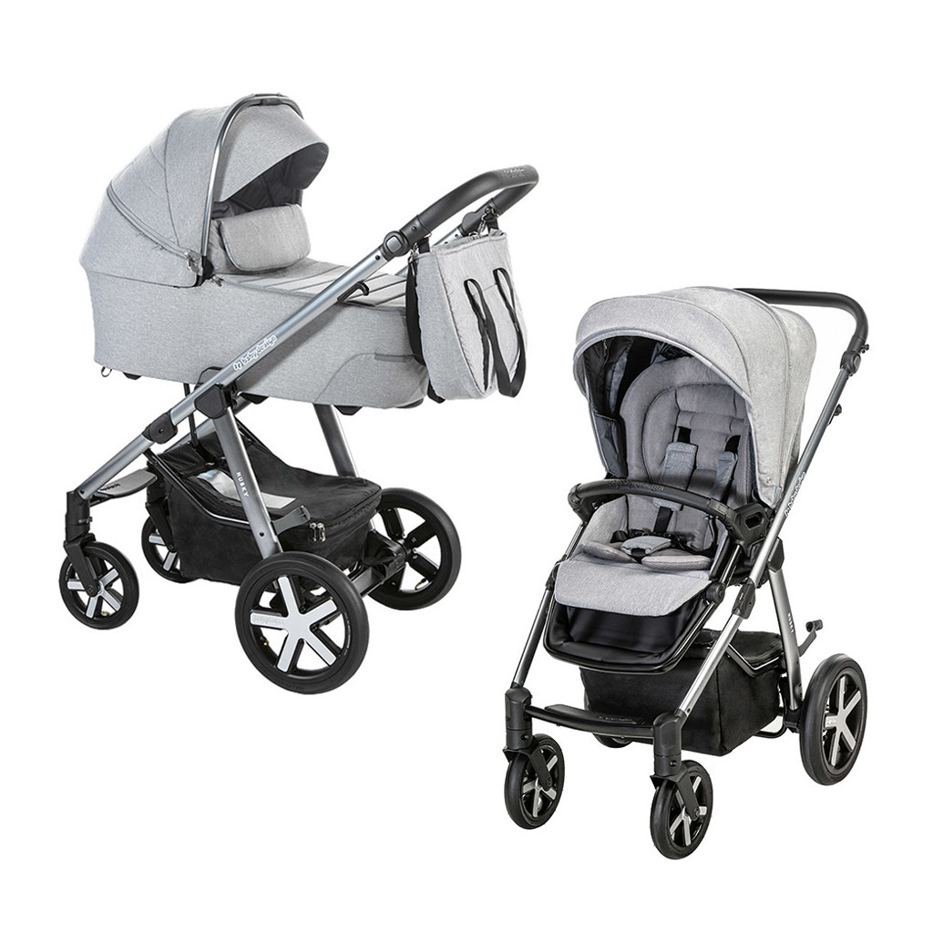 Коляска Baby Design 2 в 1 Husky XL 207 SILVER GRAY (204845) - зображення 1