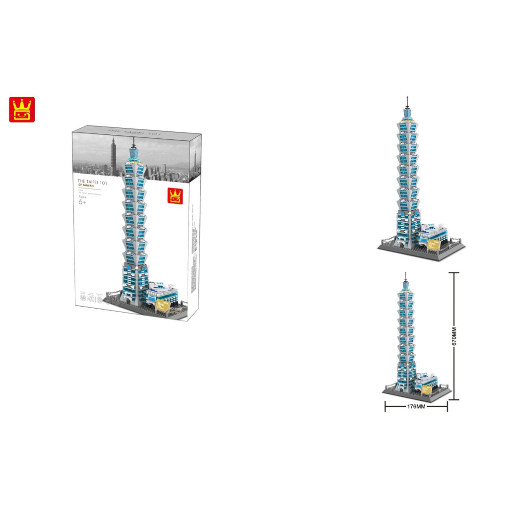 Конструктор Wange Тайбей 101 , Тайвань, Китай (WNG-Taipei-101) - зображення 2