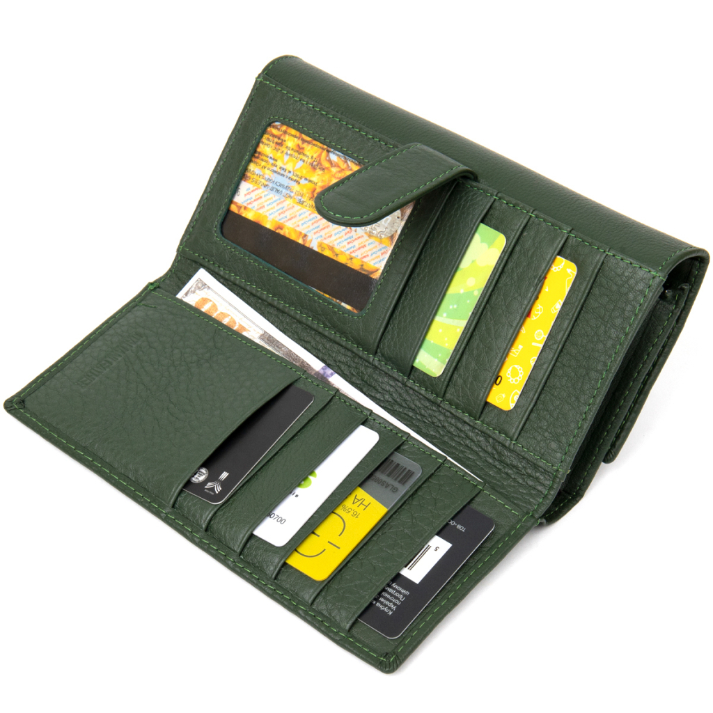 Гаманець ST Leather Зелений (19389) - зображення 4