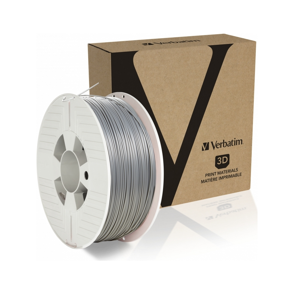 Пластик для 3D-принтера Verbatim PLA, 1.75 мм, 1кг, Grey Aluminium (55319) - зображення 2