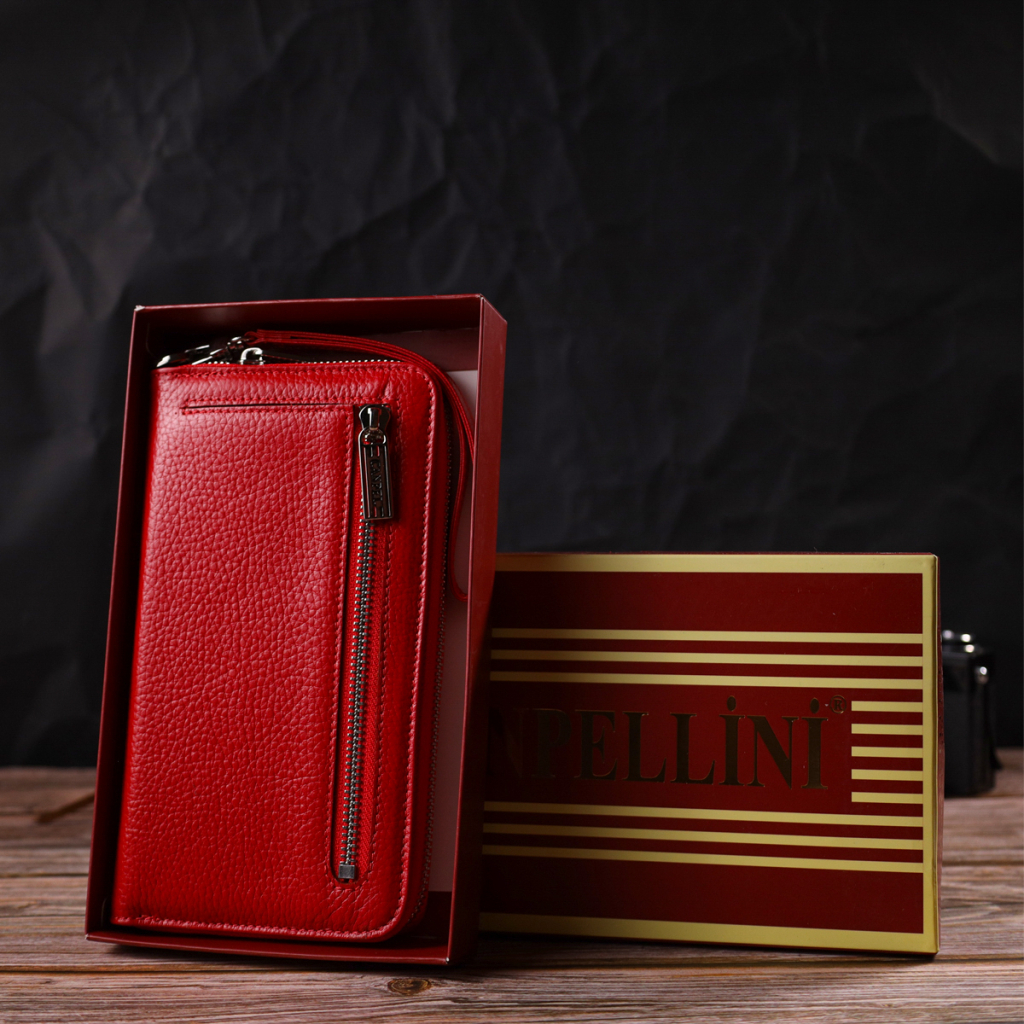 Гаманець Canpellini З натуральної шкіри Червоний (21921) - зображення 10