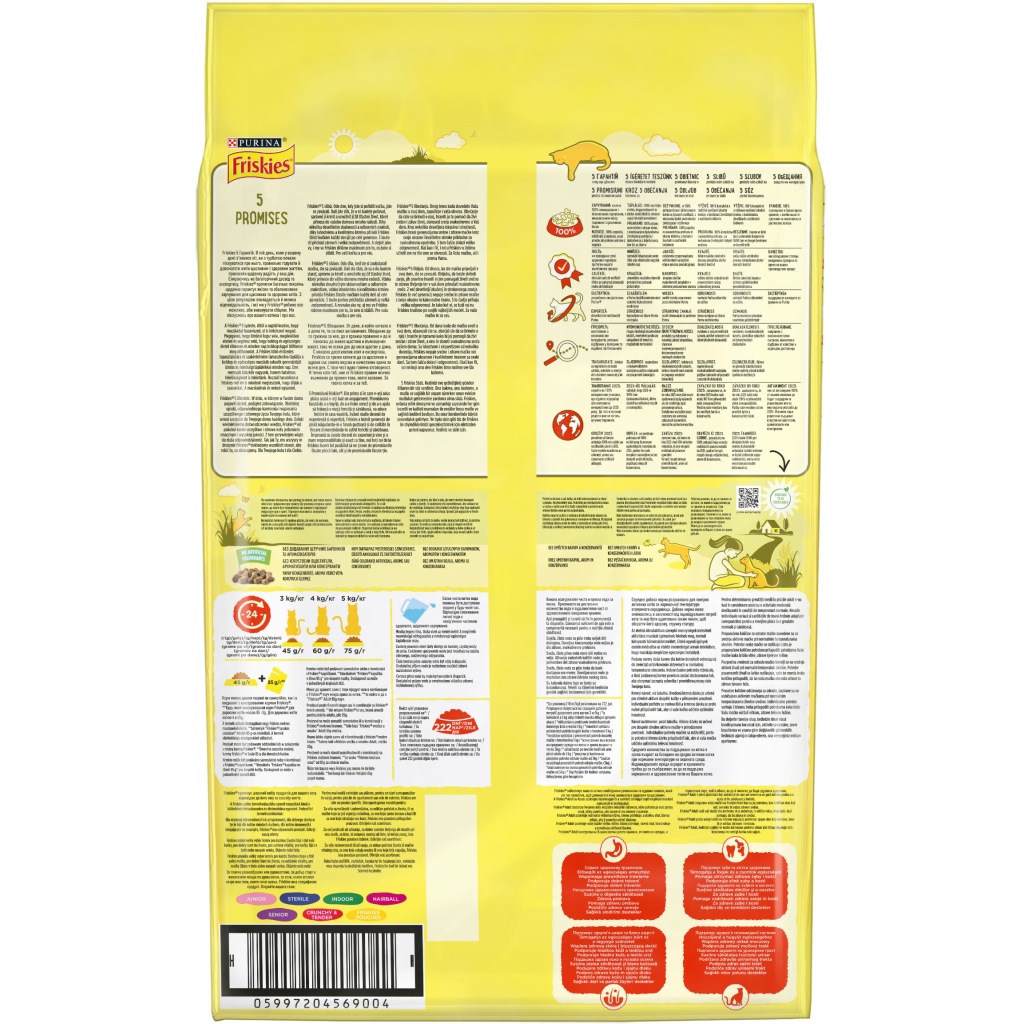 Сухий корм для кішок Purina Friskies з яловичиною, куркою і овочами 10 кг (5997204569004) - зображення 3