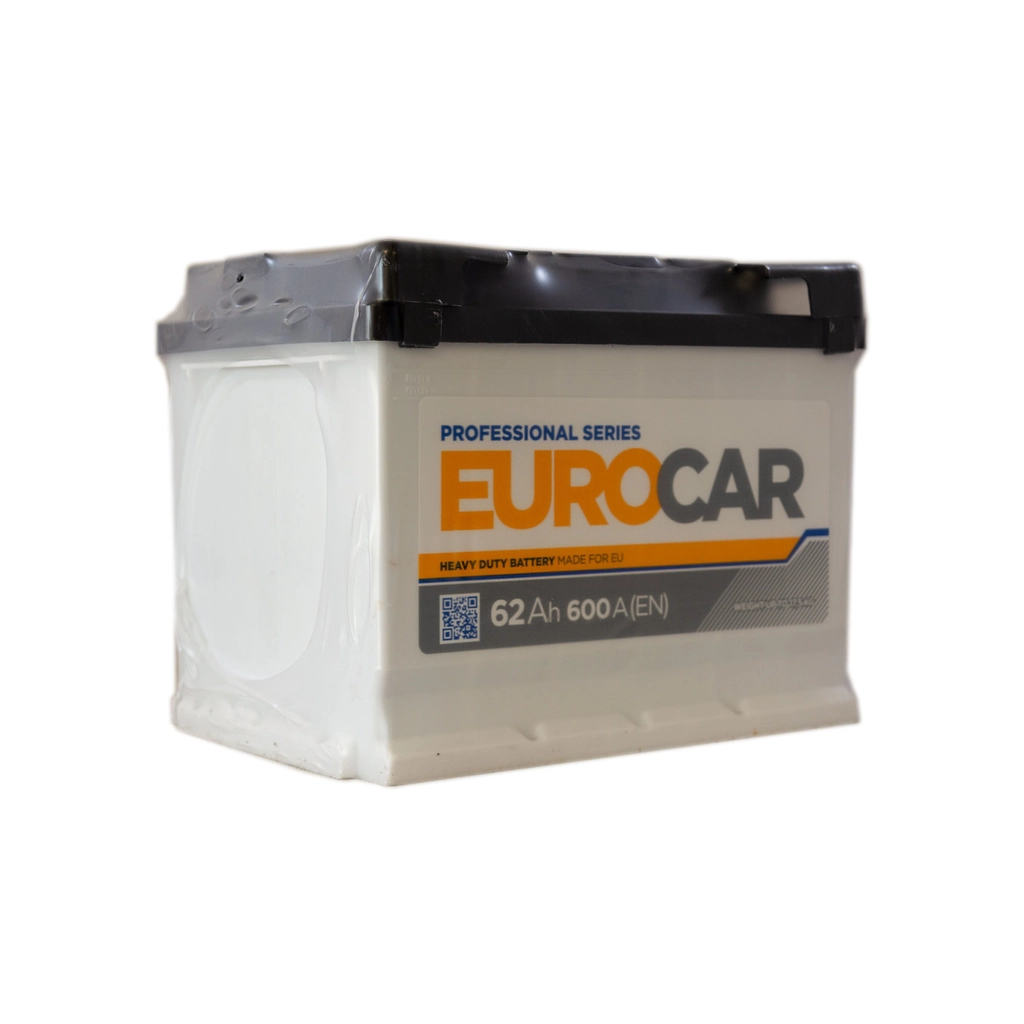 Акумулятор автомобільний EUROCAR 6СТ-62АЗ (1) (+/-) (L2) 600А 12V (E) - зображення 2