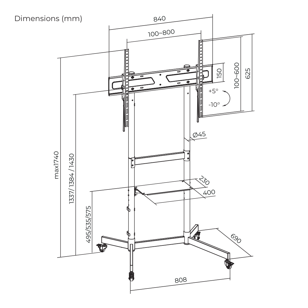 Стійка презентаційна ITech T1044TE - зображення 8