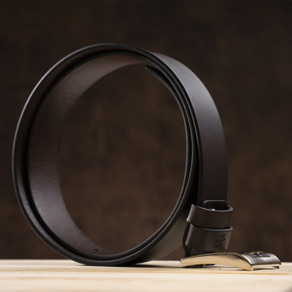 Ремінь Grande Pelle Шкіряний ремінь Коричневий (00776) - зображення 7