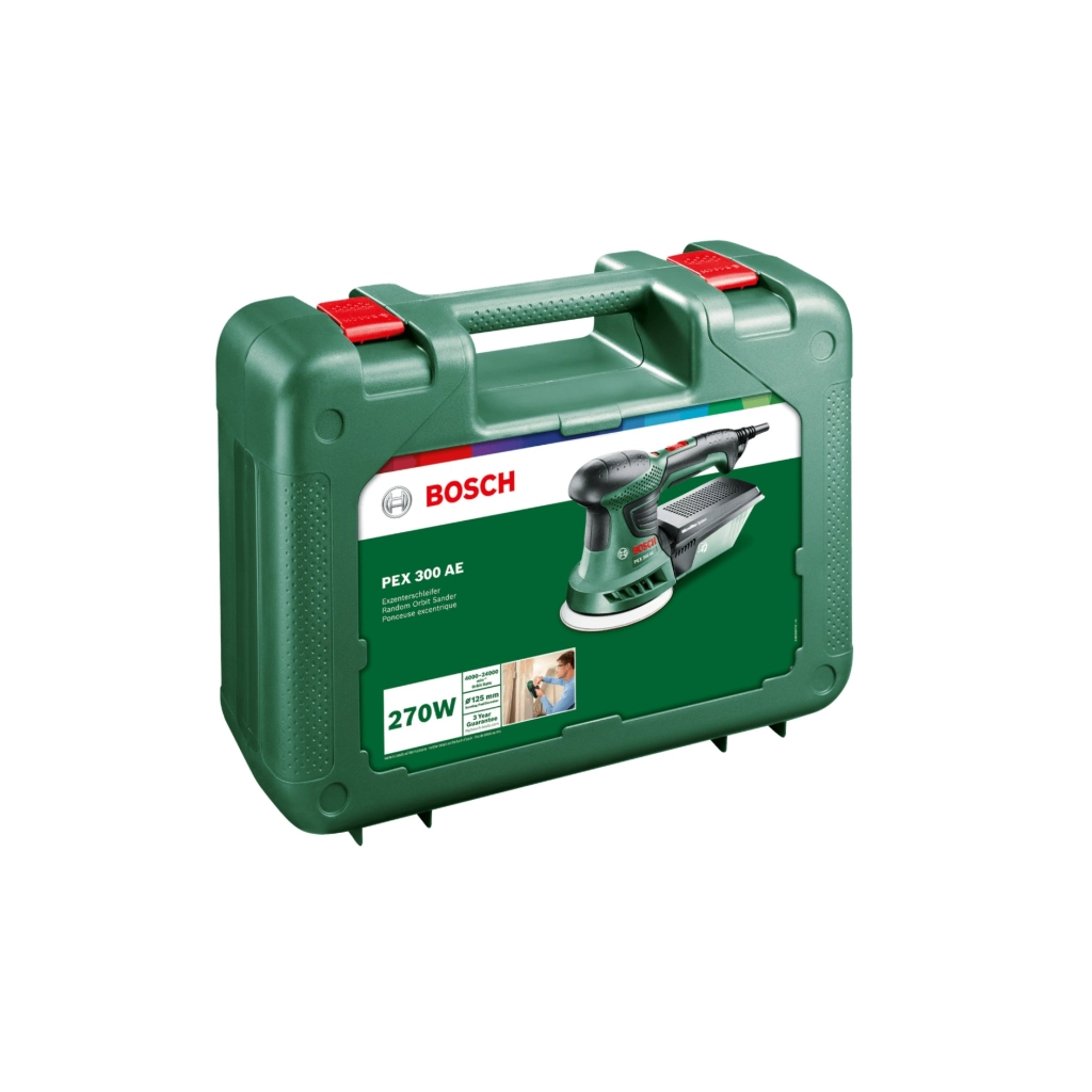 Шліфувальна машина Bosch PEX 300 AE 200W, 125мм 4000-24000об/хв, 1.5кг (0.603.3A3.000) - зображення 2