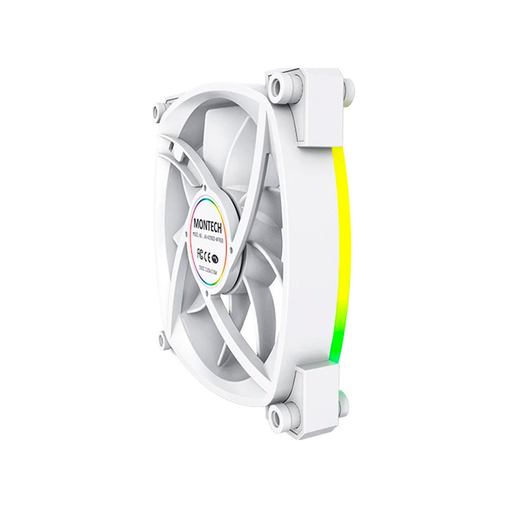 Кулер до корпусу MONTECH AX120 PWM WHITE - зображення 6