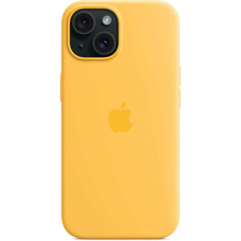 Чохол до мобільного телефона Apple iPhone 15 Silicone Case with MagSafe - Sunshine, Model A3123 (MWNA3ZM/A) - зображення 4