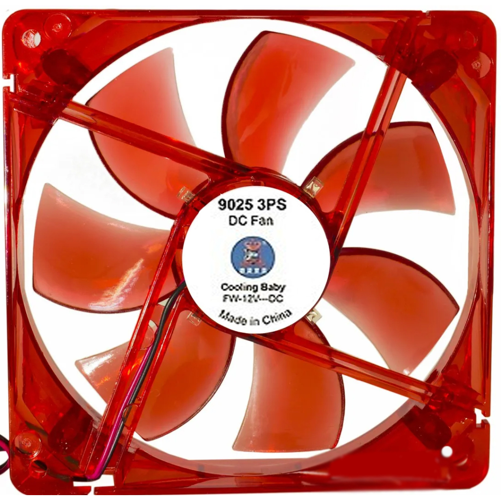 Кулер до корпусу Cooling Baby 9025 4PS red - зображення 1