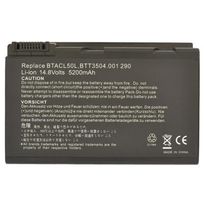 Акумулятор до ноутбука AlSoft Acer BATBL50L6 5200mAh 8cell 14.8V Li-ion (A41400) - зображення 1