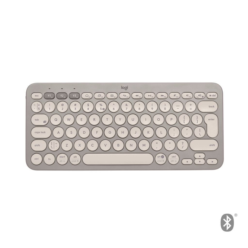 Клавіатура Logitech K380 Multi-Device Bluetooth UA Sand (920-011165) - зображення 1