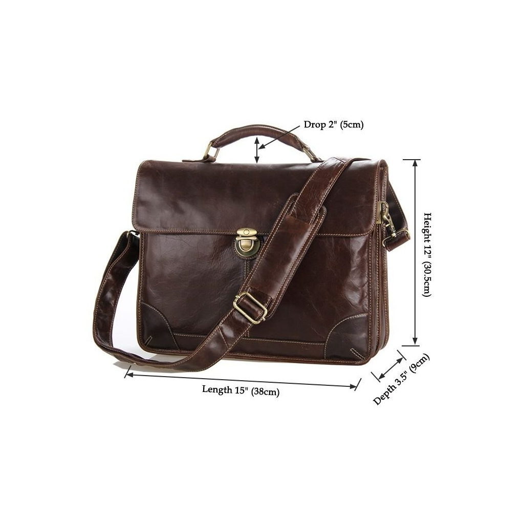 Сумка Vintage Коричнева (14085) - зображення 5