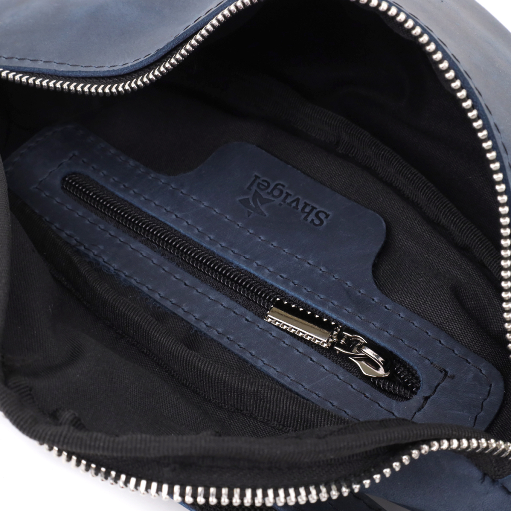 Сумка Shvigel З натуральної шкіри Синя (23141) - зображення 8