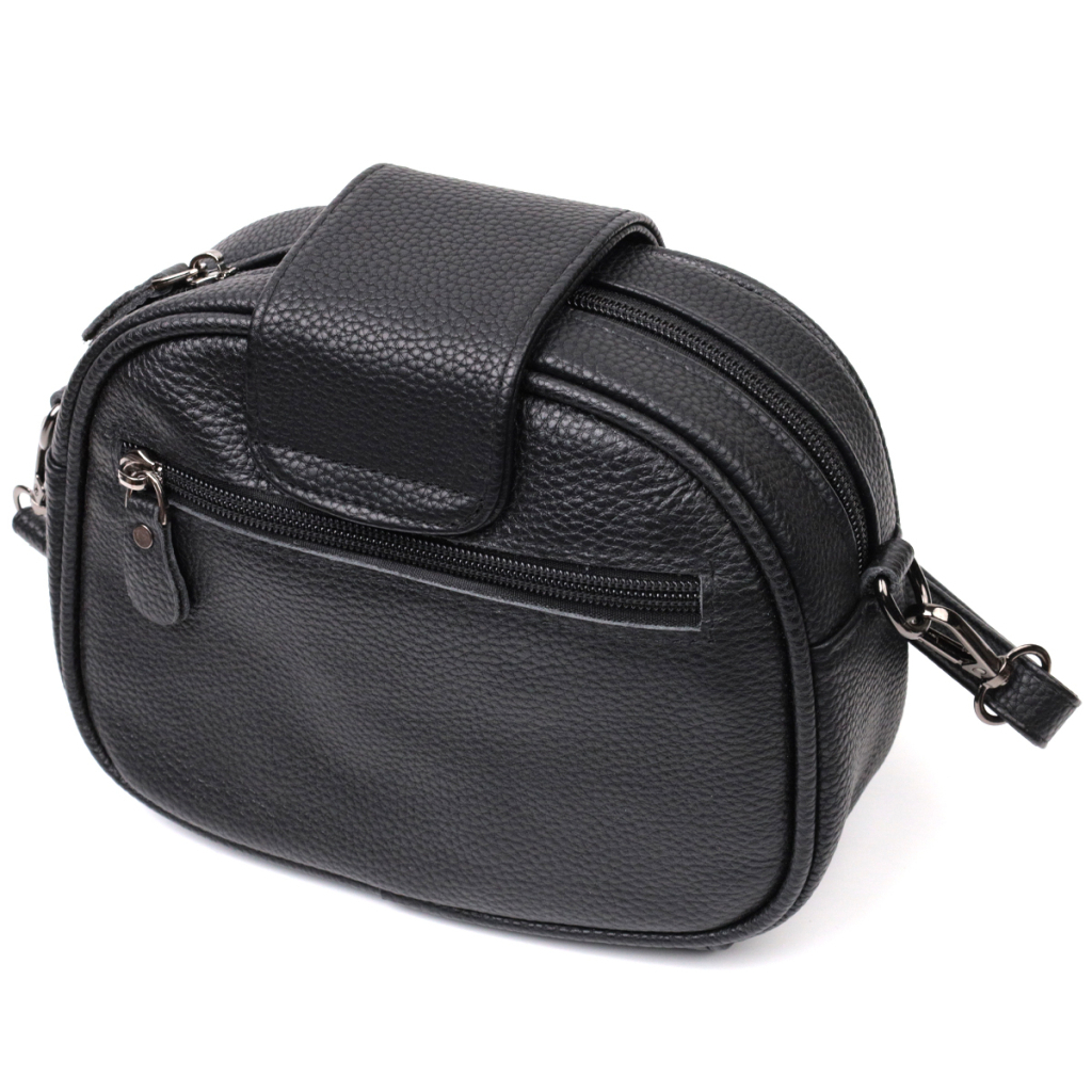 Сумка Vintage З натуральної шкіри Чорна (22354) - зображення 2