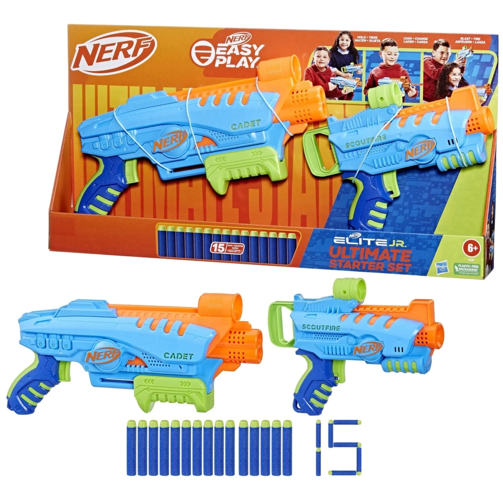 Іграшкова зброя Hasbro Nerf набір бластерів Elite junior Ultimate Starter (F6369) - зображення 1