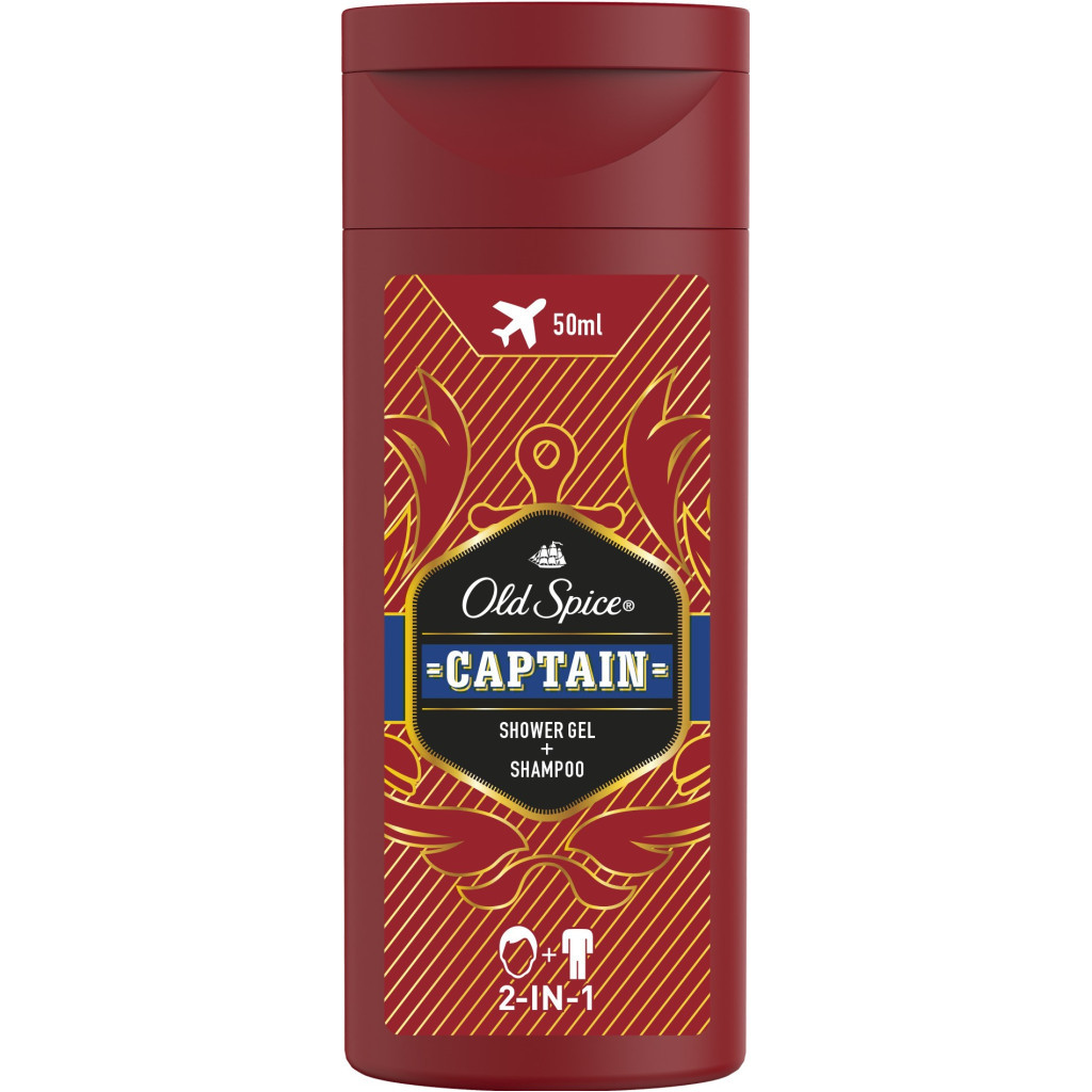 Гель для душу Old Spice 2-в-1 Captain 50 мл (8001841260518) - зображення 1