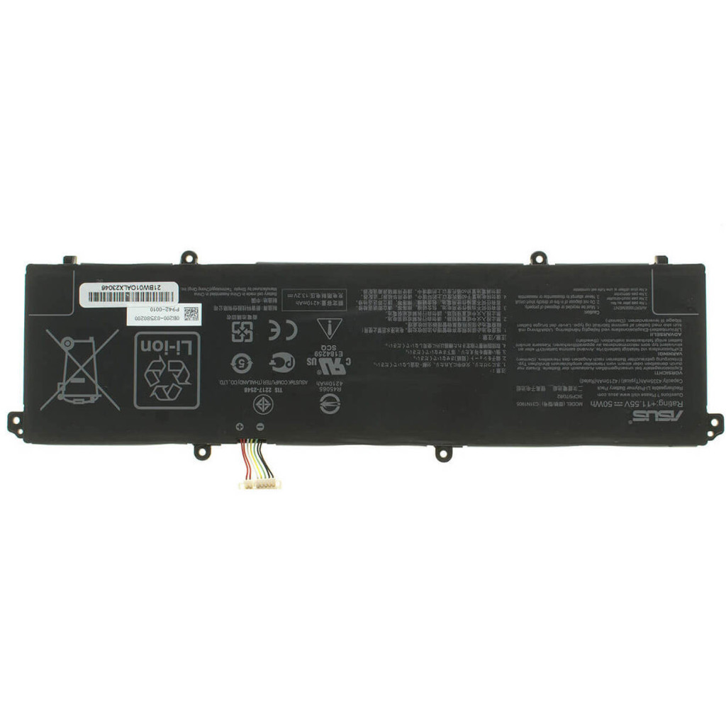 Акумулятор до ноутбука ASUS VivoBook S433FA C31N1905, 4335mAh (50Wh), 3cell, 11.55V, Li-Pol (A47703) - зображення 1