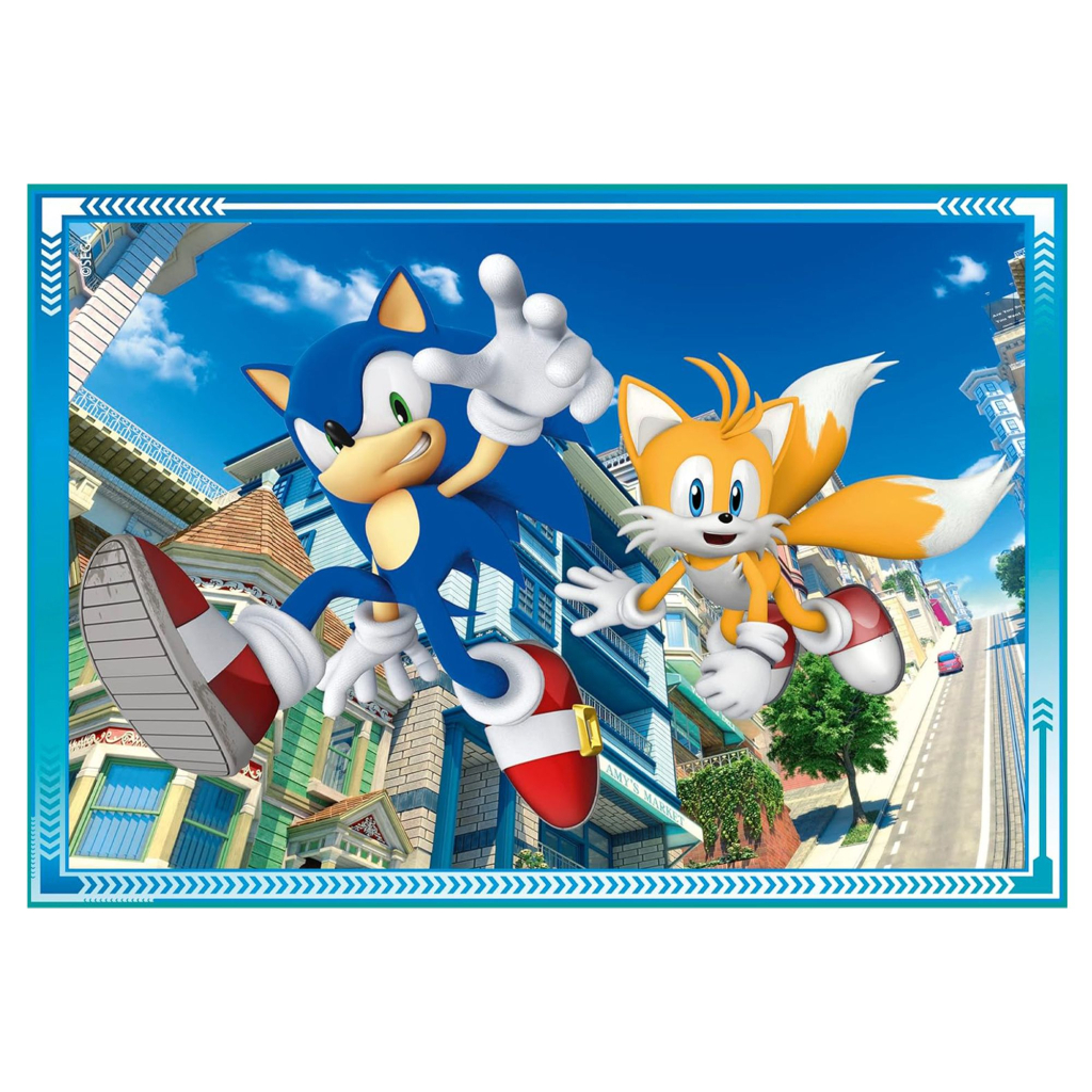 Пазл Clementoni 4 в 1 Sonic, 12,16,20 та 24 елементи (21522) - зображення 4