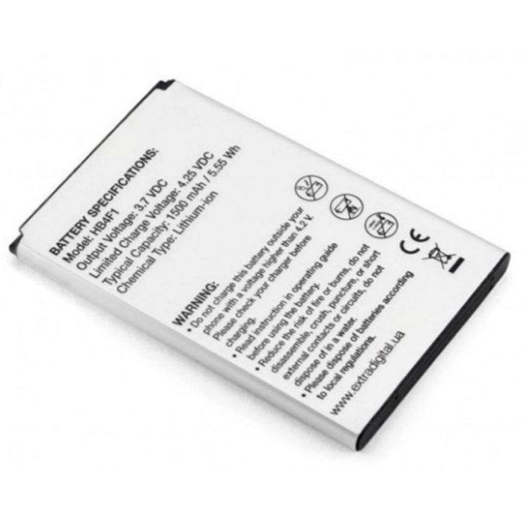 Акумуляторна батарея Extradigital Huawei HB4F1 1500 mAh (BMH6434) - зображення 3
