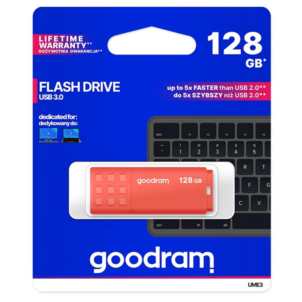 USB флеш накопичувач Goodram 128GB UME3 Orange USB 3.0 (UME3-1280O0R11) - зображення 4