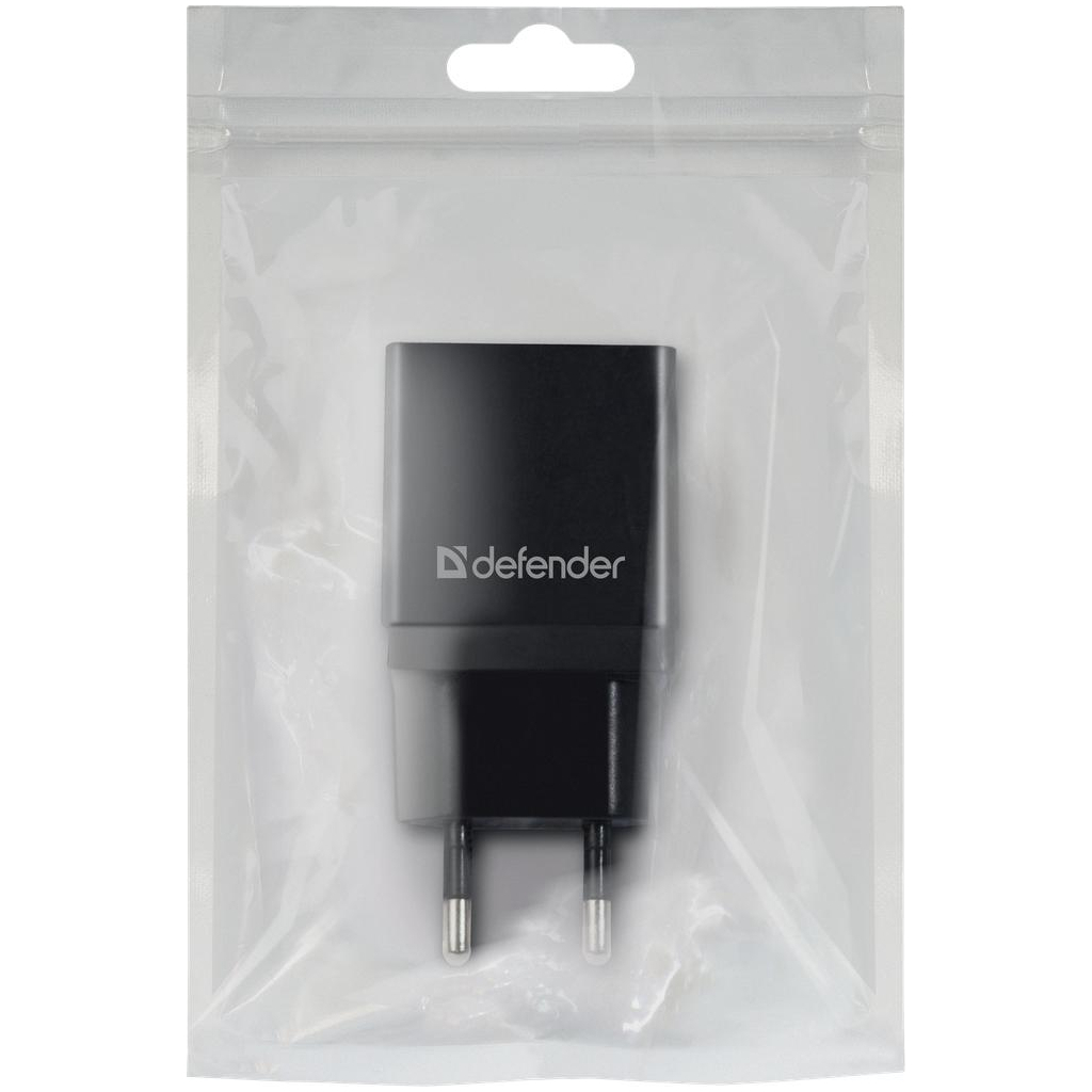 Зарядний пристрій Defender EPA-10 black, 1xUSB, 5V / 2.1A (83572) - зображення 3
