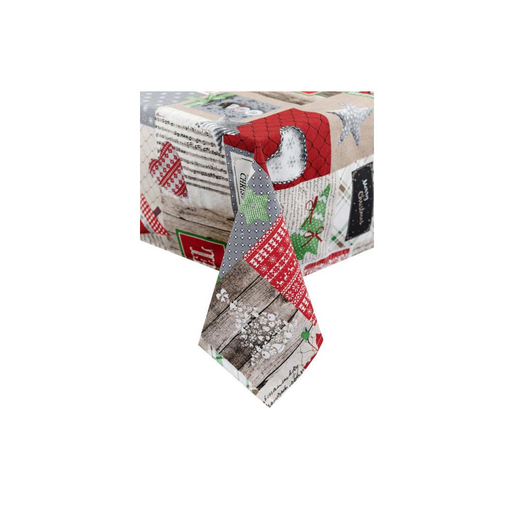 Скатертина Прованс Merry Christmas 220x132 см (4823093451438) - зображення 1