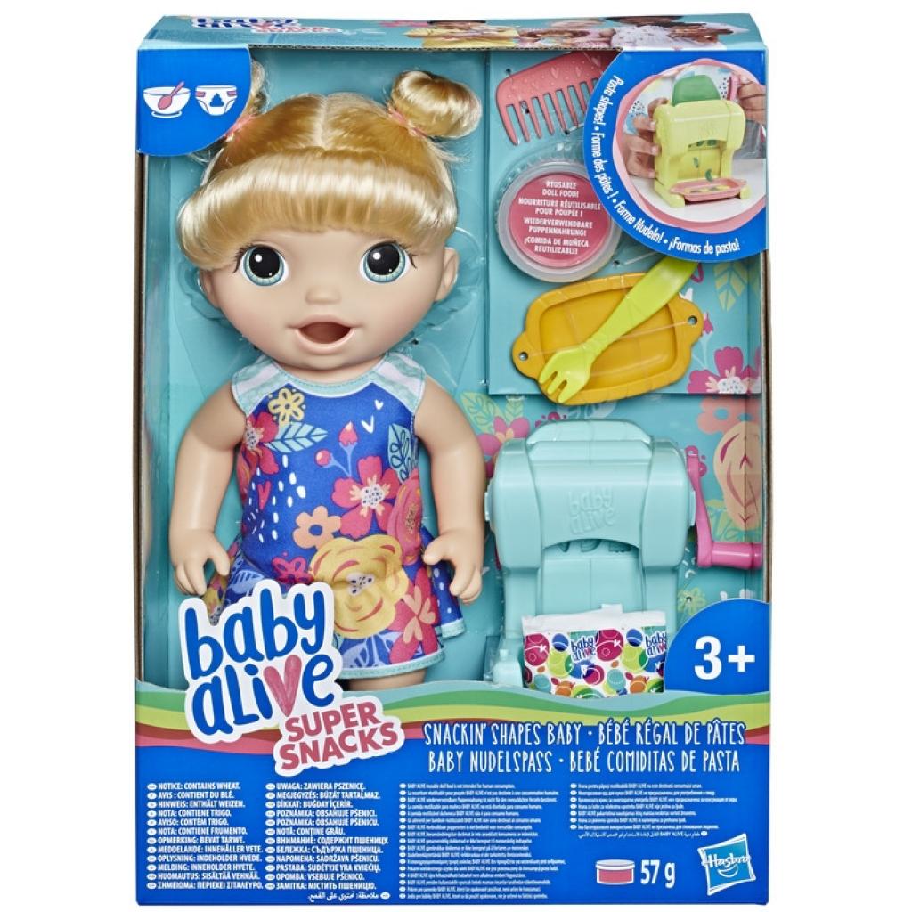Лялька Hasbro Baby Alive Малятко блондинка та макарони (E3694) - зображення 1