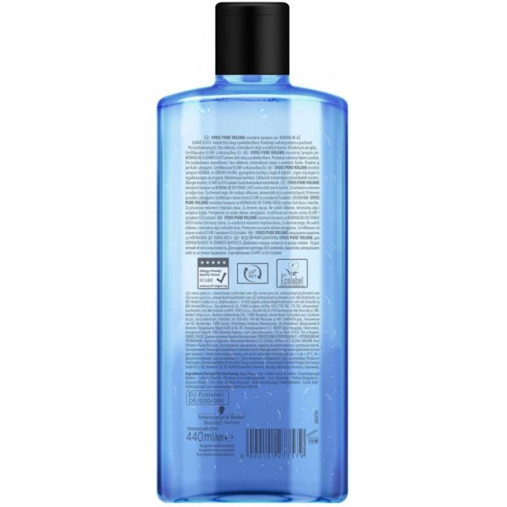 Шампунь Syoss міцелярний Pure Volume для нормального та тонкого волосся 440 мл (9000101277579) - зображення 2