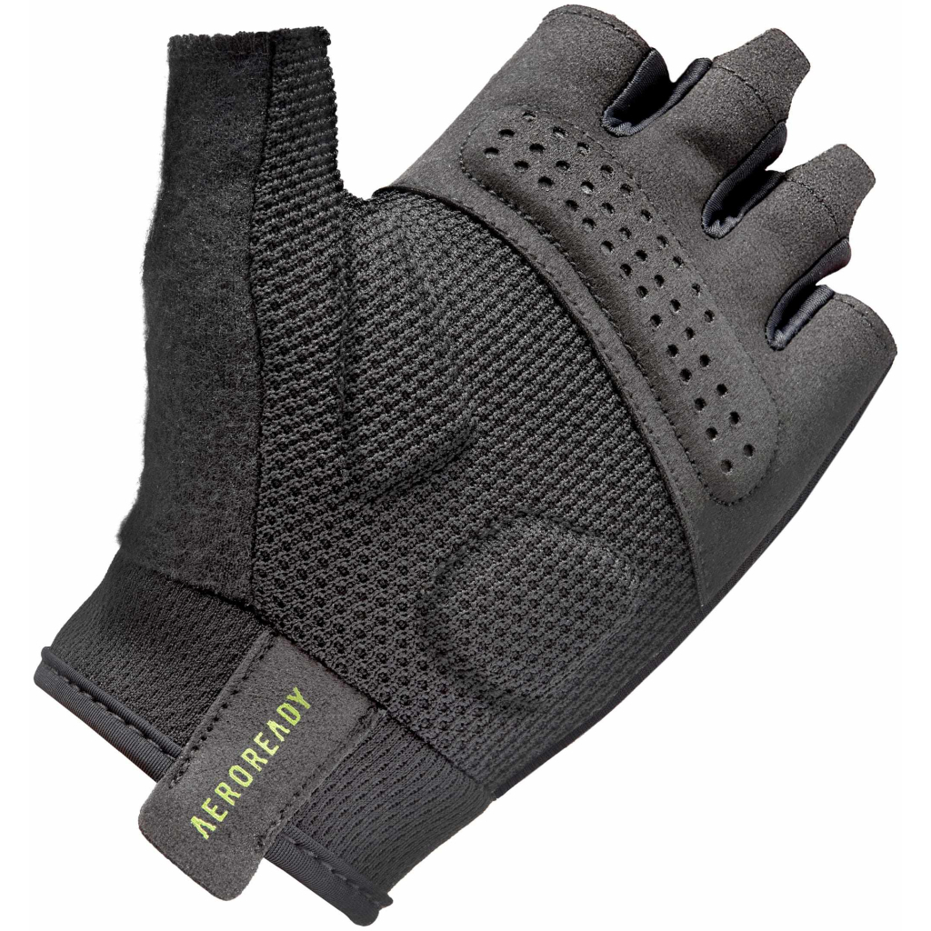 Рукавички для фітнесу Adidas Essential Training Gloves ADGB-15000GN чорний, зелений XS (885652027731) - зображення 2