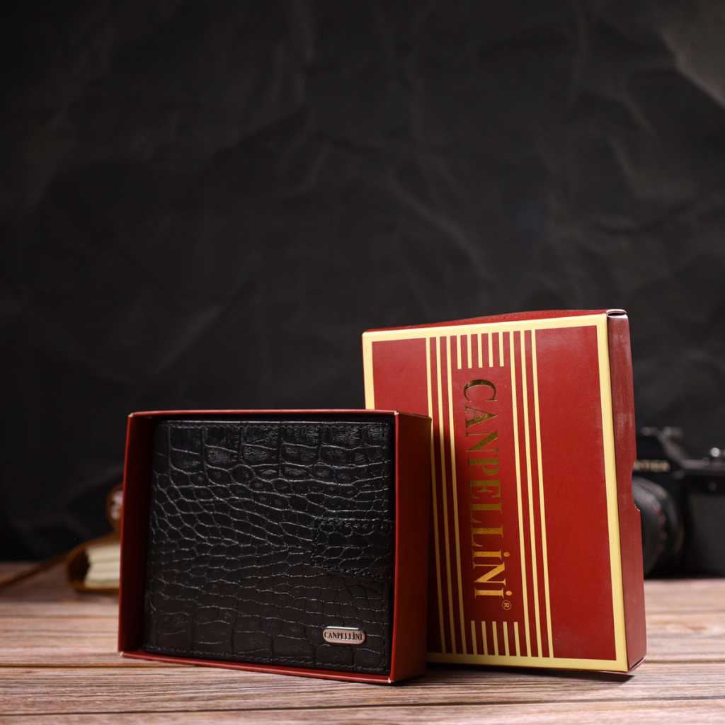 Гаманець Canpellini З натуральної шкіри Чорний (21790) - зображення 10